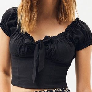 PacSun | Lottie Moss Tie Front Bustier Top